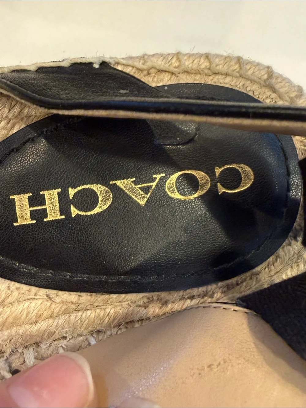 Coach Connie Espadrille In Signature Jacquard Women’s Size 9.5 B EUC